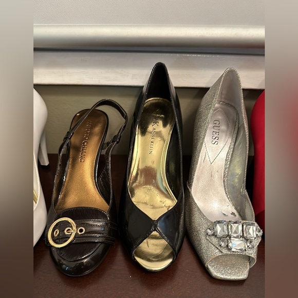 For every colour outfit! 8 Pairs Sz 5.5 & 6 Dressy Heels Pumps AK Melani Guess - Picture 12 of 13